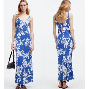 Madewell Blue and White Floral Maxi Dress